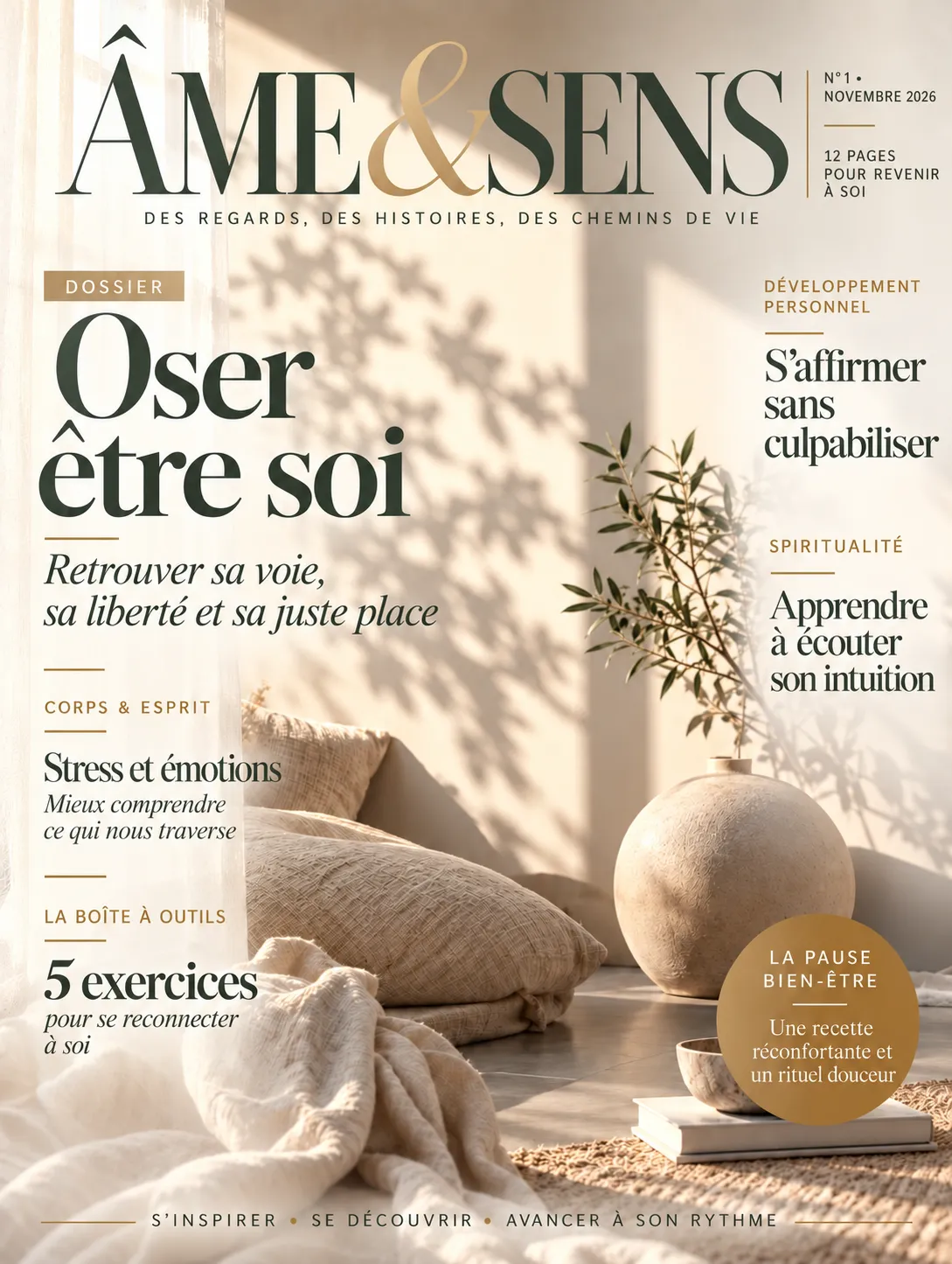 Magazine Âme & Sens / Novembre 2026 1er numéro